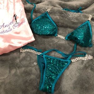 SOLD! Sequin posing Angel Competition Bikini